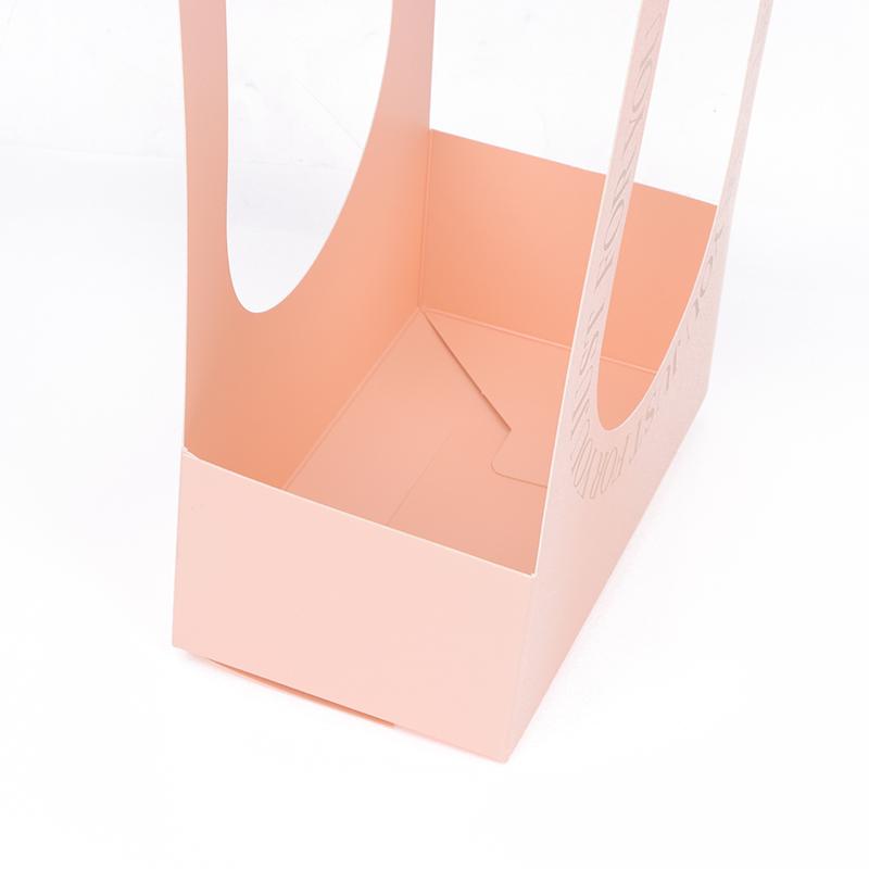 1Pc Portable Flower Basket Rose Flower Wrapping Box Gift Bag For Wedding Birthday Christmas Party Flower Bouquet Decor Supplies