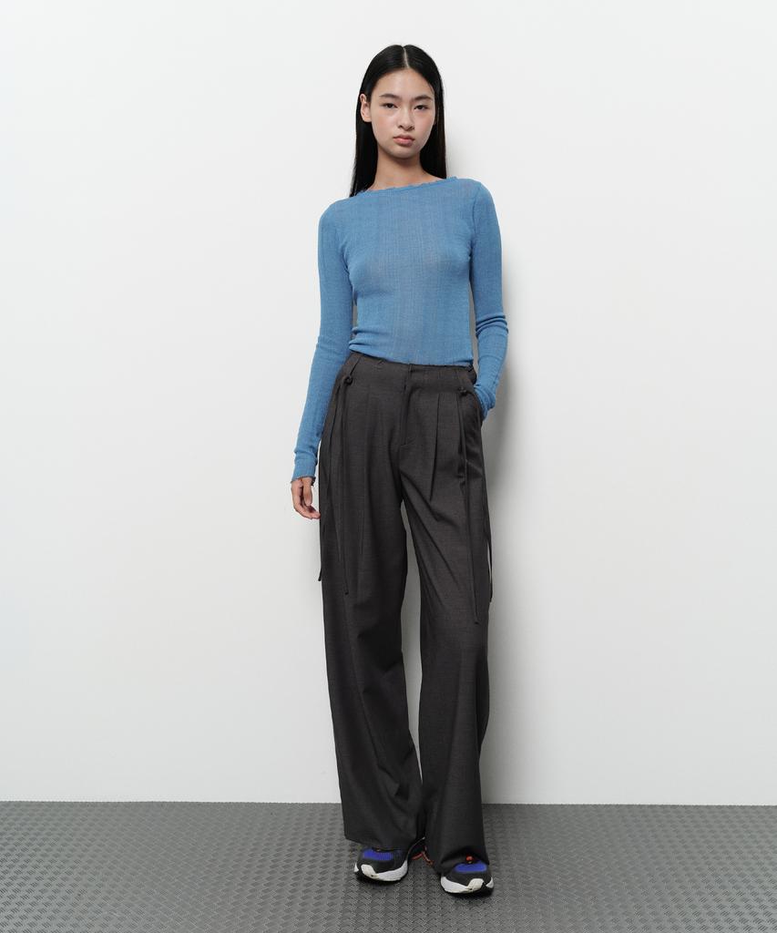 Daiaegeuneol Ribbed See Through Knit (Blue)