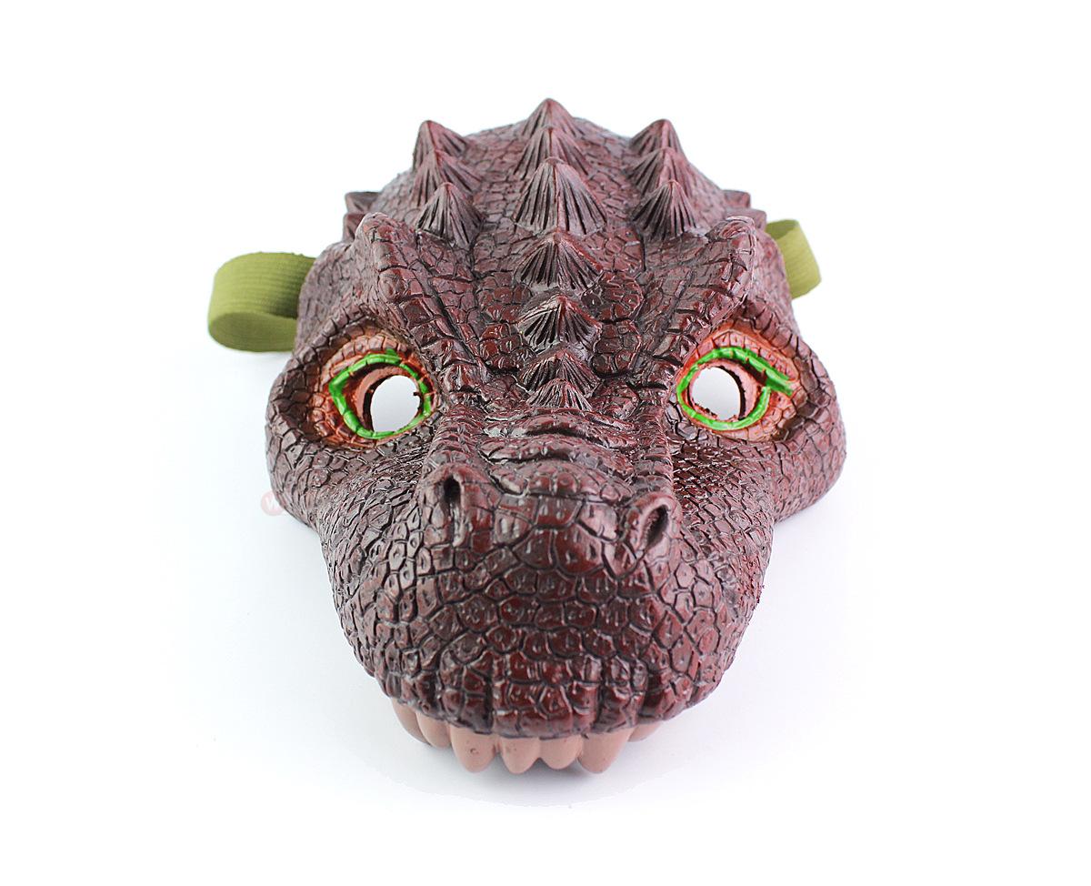 Игрушка-маска динозавра - Тираннозавр Рекс и Трицератопс на Хэллоуин