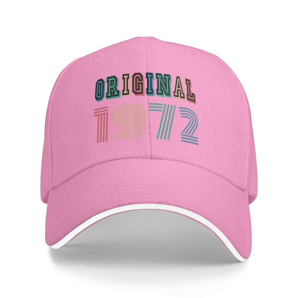 Unisex Baseball Hats Made In 1972 Original Vintage Outdoor Streetwear Summer Sports Baseball Caps Hip Hop Cap Casquette Hats