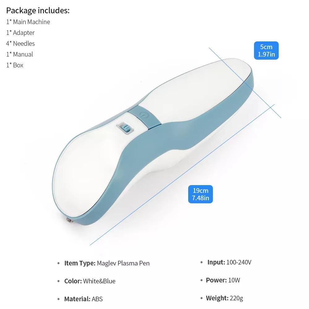 Rechargeable Magic Pen for Freckle & Mole Removal - Plasma Beauty Device with Magnetic Levitation