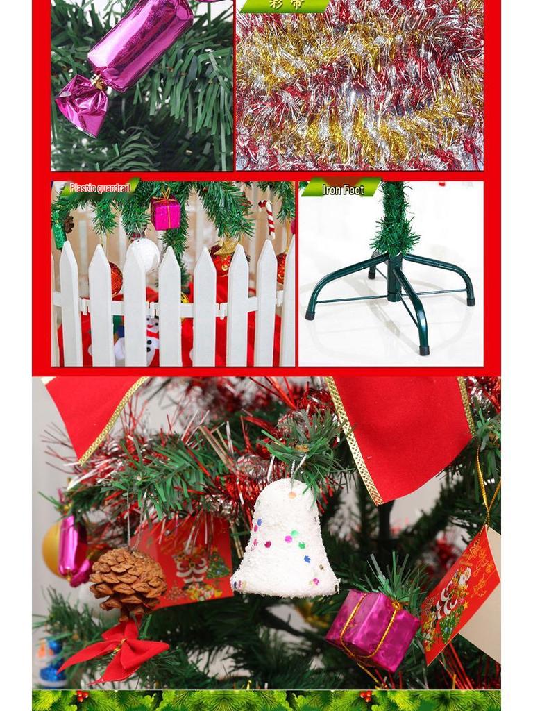 Christmas Tree Set with Window Decorations (60cm, 1.2m, 1.5m, 1.8m, 2.1m)