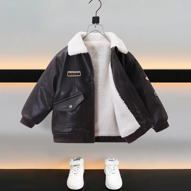 

Boys 3-in-1 Stylish Ski Jacket 2024 - Detachable, Warm Leather Jacket for Casual Wear 140cm