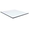 VidaXL Mattress Topper for Divan Bed Mattress Protector Bed Protector Cover Washable Comfortable Soft White and Dark Grey 288215