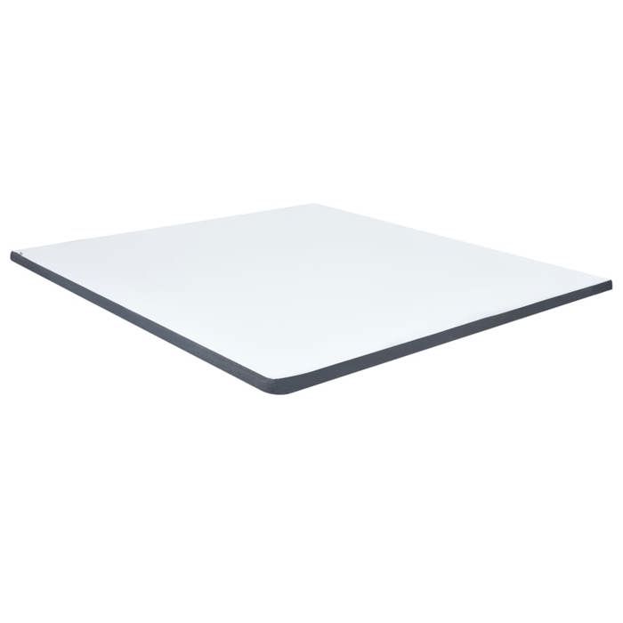 VidaXL Surmatelas de Sommier Tapissier Protège-matelas Lit Protecteur Housse Lavable Confortable Doux Blanc et Gris Foncé 288215