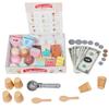 Wooden Ice Cream Counter Playset for Toddler Toy Montessori Kitchen Pretend Play Toy Kitchen Accessories Kids Role Playing Games