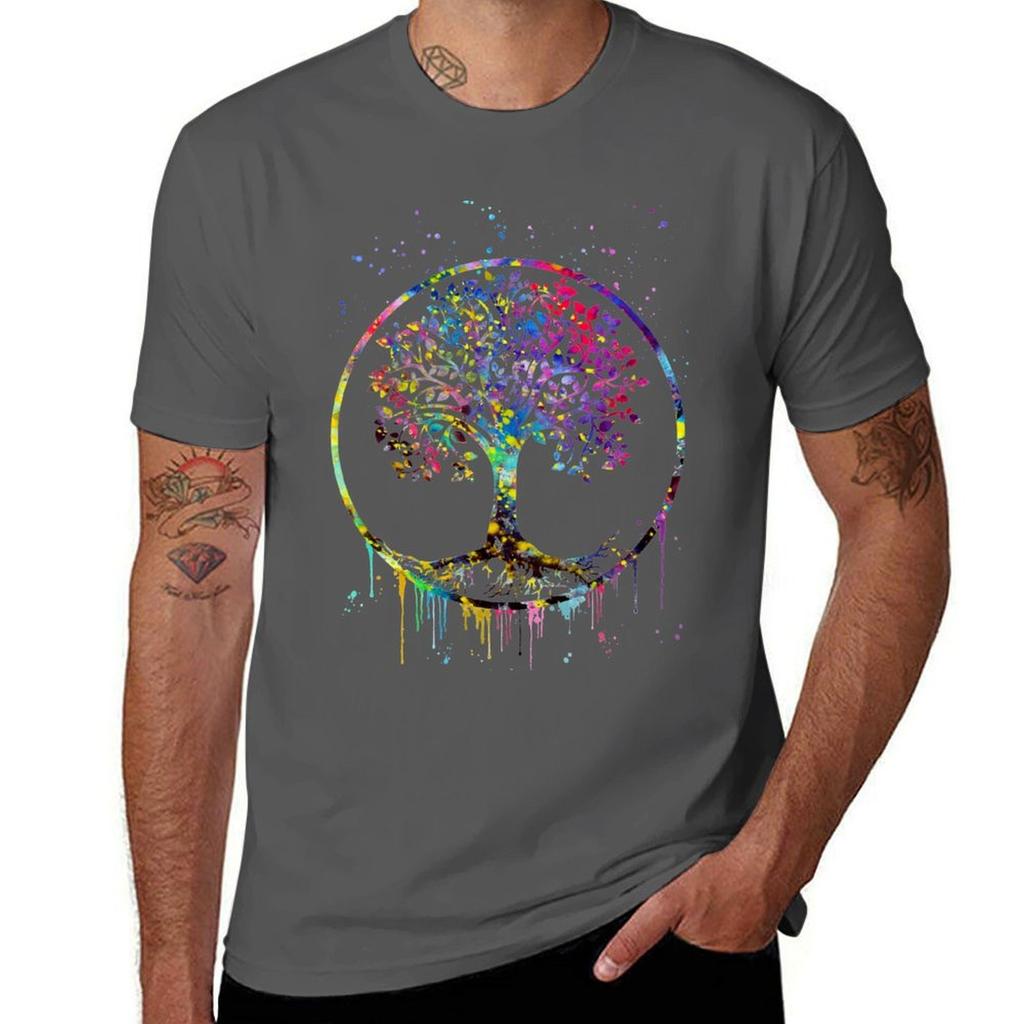 Tree of Life TShirt AntiFade Casual Tee Shirt