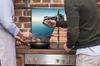 2x GLASS PROTECTIVE PLATE FOR STOVE 40x52 LANDSCAPE