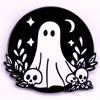Halloween Ghost Enamel Pin Brooch Cute Ghost and Skull Badge