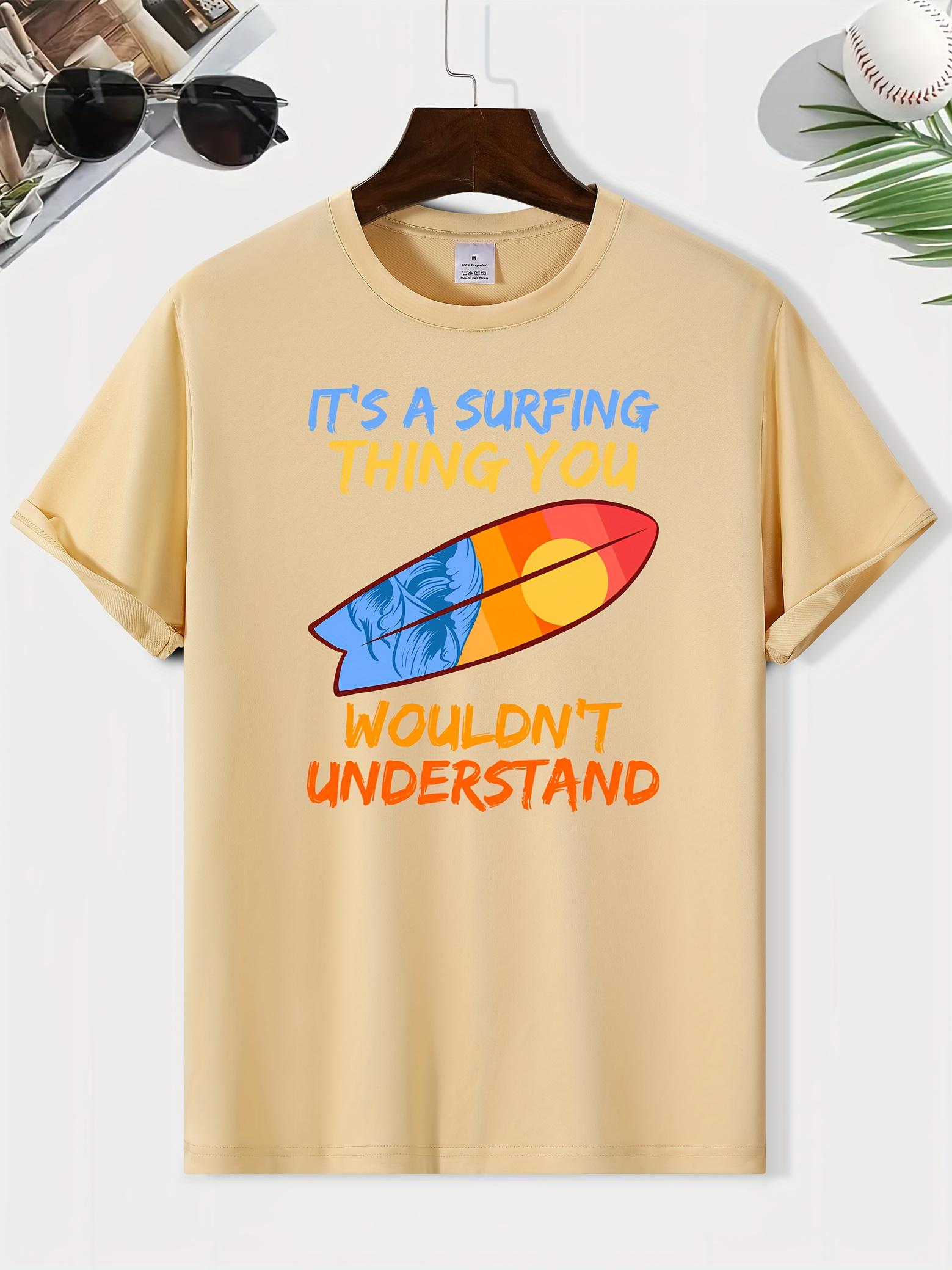 Men s Casual Geometric Print T-Shirt - Soft Polyester XS