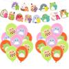 Party Squishmallows Birthday Supplies Cupcake Topper Balloon Banner Decoration