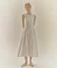 Ninakoseuta Knit Woven Mixed Dress_Ivory