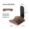 Walnut Wood & Metal Heavy Duty Headphone Stand