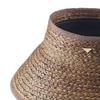 Kaliseumontapone Becky Raffia Visor Sun Cap Straw Hat