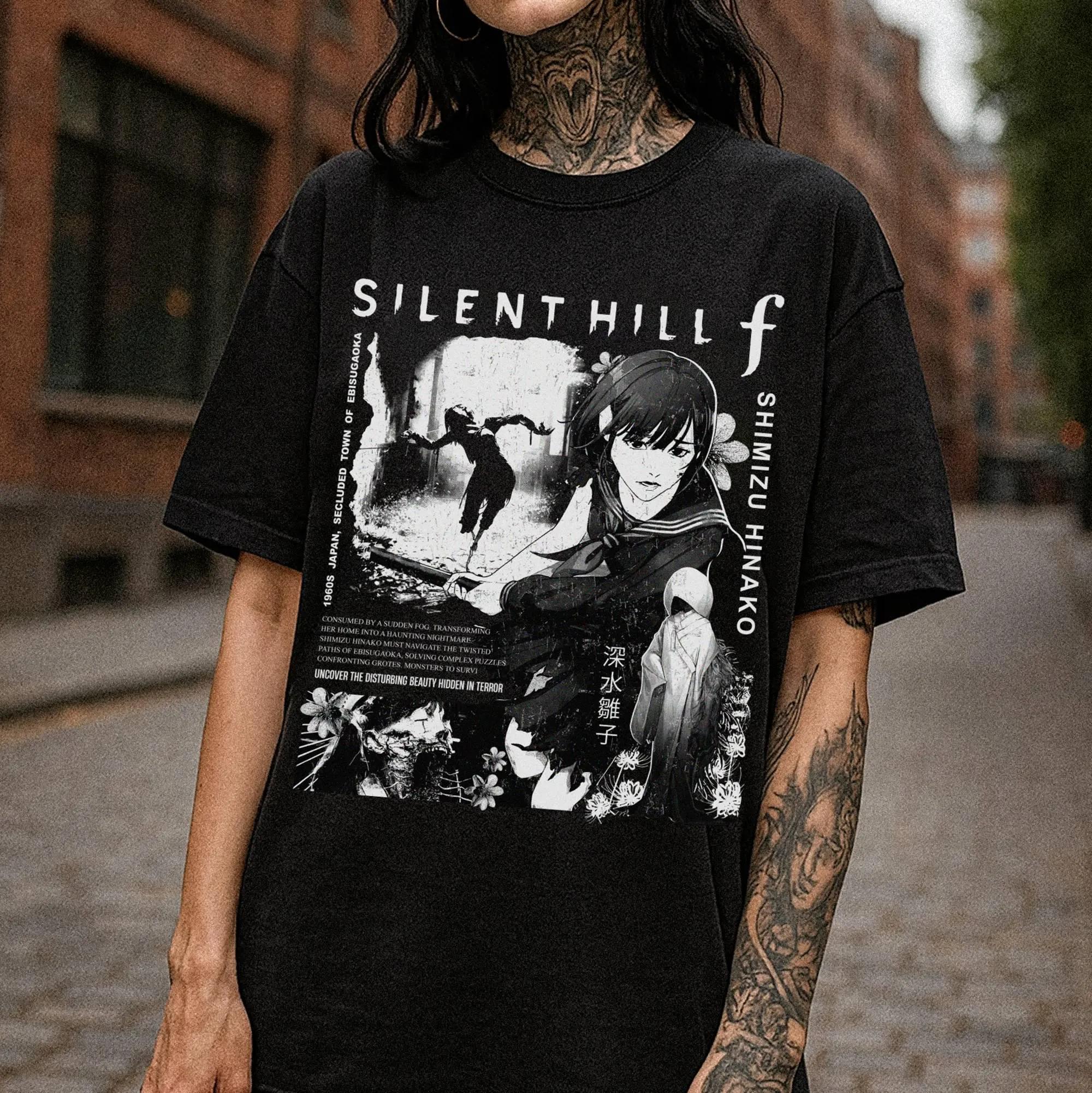 

Silent Hill II Printed Womens Tshirt SpringSummer Fashion Trend Pure Cotton Top Neutral Short Sleeve Tshirt S