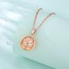 Copper Lotus Flower Pregnancy Bola Necklace