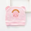 Infant Pure Cotton Hat: Single Layer, 0-3 Months, Spring/Summer/Autumn Protection