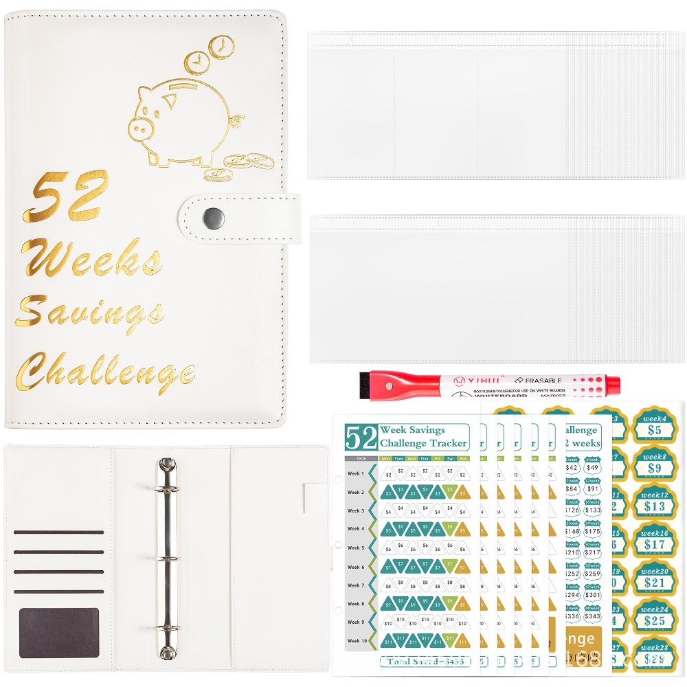 52 Weeks Money Saving Challenge Loose Leaf Savings Tracking Sheets  Tear Resistant