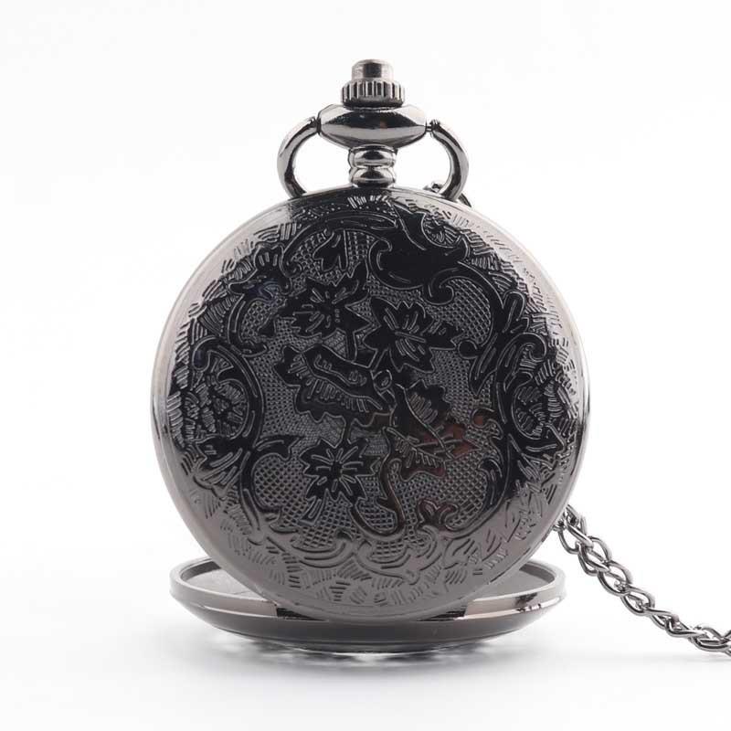 Retro Quartz Necklace Watch: Vintage Golden Flip Pocket Pendant