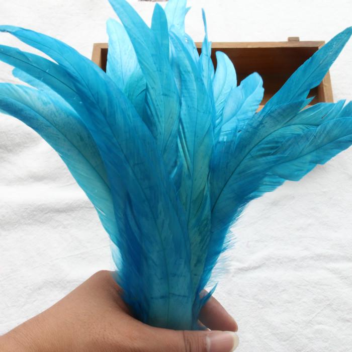 50Pcsdiy Handmade Feathers Long Feathers Off White Purple Tail Jewelry Accessories Mask Handicrafts Clothing Accessories