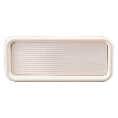 Akebono Sangyo Caster Tray, Long Rectangular, White, Made In Japan, Commercial Use, Non-Slip, Non-Topple, Removable Mat for Washing, MT-019