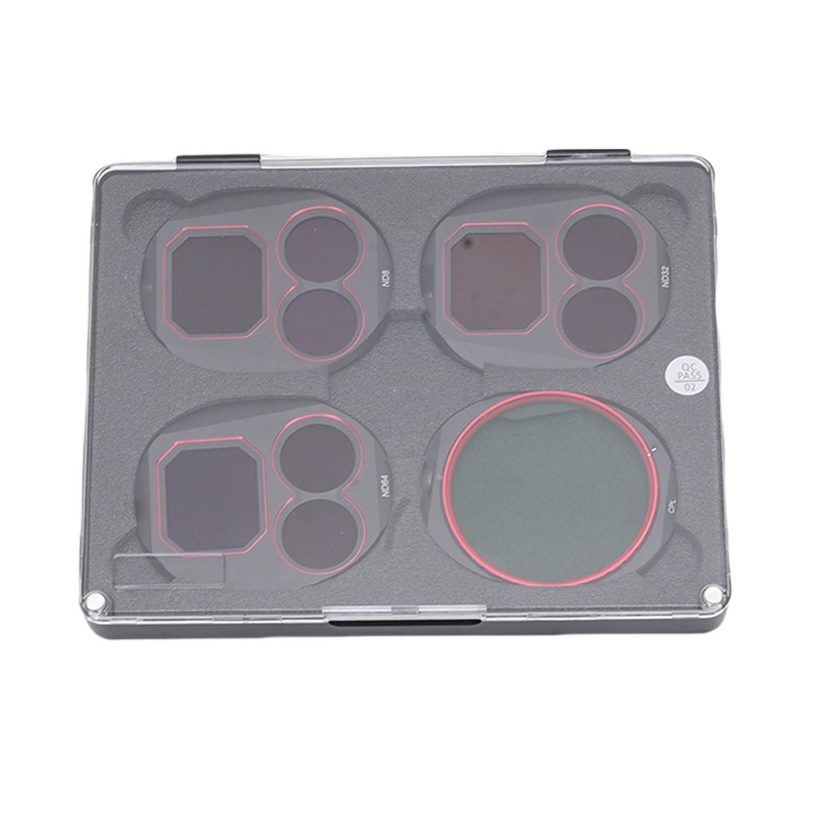 

4 шт. фильтров для дрона Mavic 4 Pro CPL Круговой поляризатор ND8 ND32 ND64 Набор фильтров нейтральной плотности