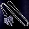 New Big Wings Guardian Angel Necklace Style Titanium Steel Pendant