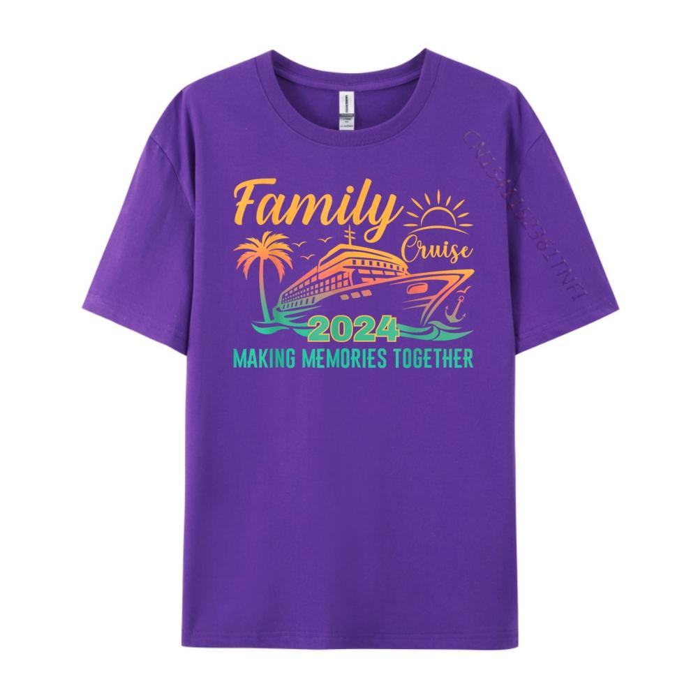 Family Cruise Making Memories Together Vacation Boat Black T Shirt Mens Clothing Game