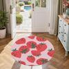 Runder Obst-Büroteppich Design für Foyer Spielzimmer Außenbereiche Schlafzimmer Rutschfester Runder Teppich Büro Heimdekoration Perfektes Geschenk für Frauen Männer