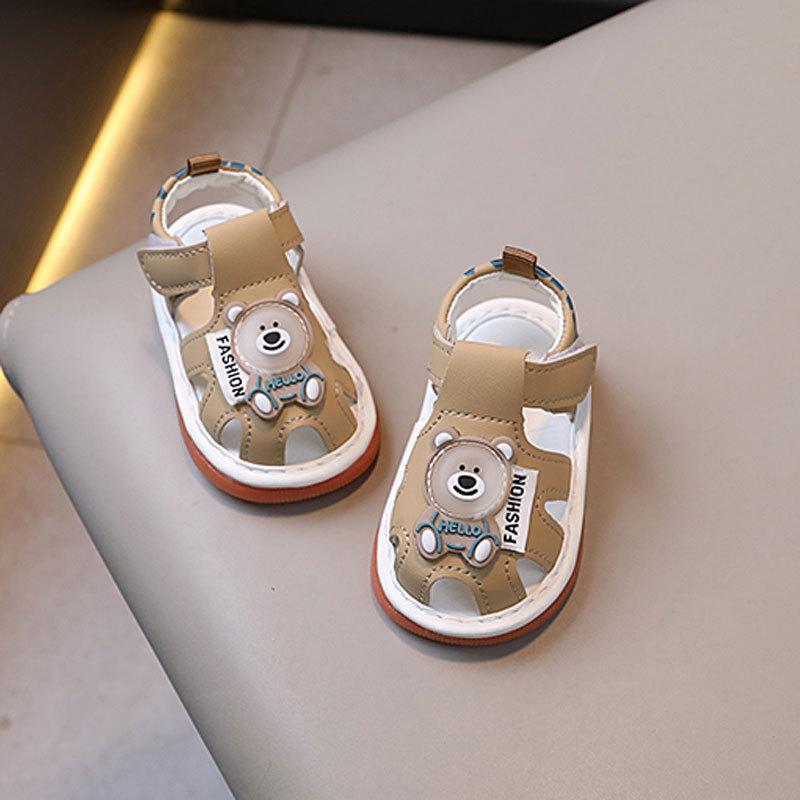 Baby Summer Soft Sole Shoes With Magic Tape For Newborns And Toddler Boys Girls