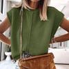Breathable Quick-Dry Women's Slimming Versatile Top - Trendy Solid Color for Daily Commute, 2026 Collection