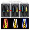 2PCS Motorcycle Flowing Turn Signal Lights, Super Bright DoubleSided LED Turn Signal Lamp &