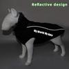 Reflective Dog Vest For Walking At Night Waterproof Dog Coat Winter Dog Clothes Jacket Pet Dog Coat With Harness