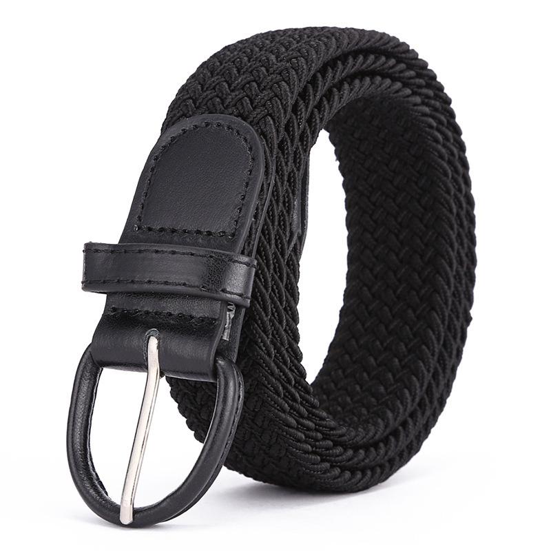 Dames elastische en elastisch geweven riem in één outfit, casual en veelzijdige denim riem voor mannen en vrouwen 105CM