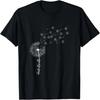 Dandelion Graphic Just Breathe Letter Print Inspirational T-Shirt