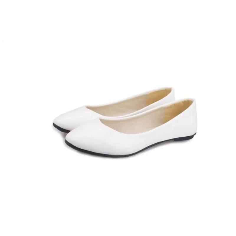 Candy Color Loafers Summer Ladies Flat Shoes Patent Leather Women Flats Comfortable Slip On Shoes Woman Plus Size EU42 WSH2215