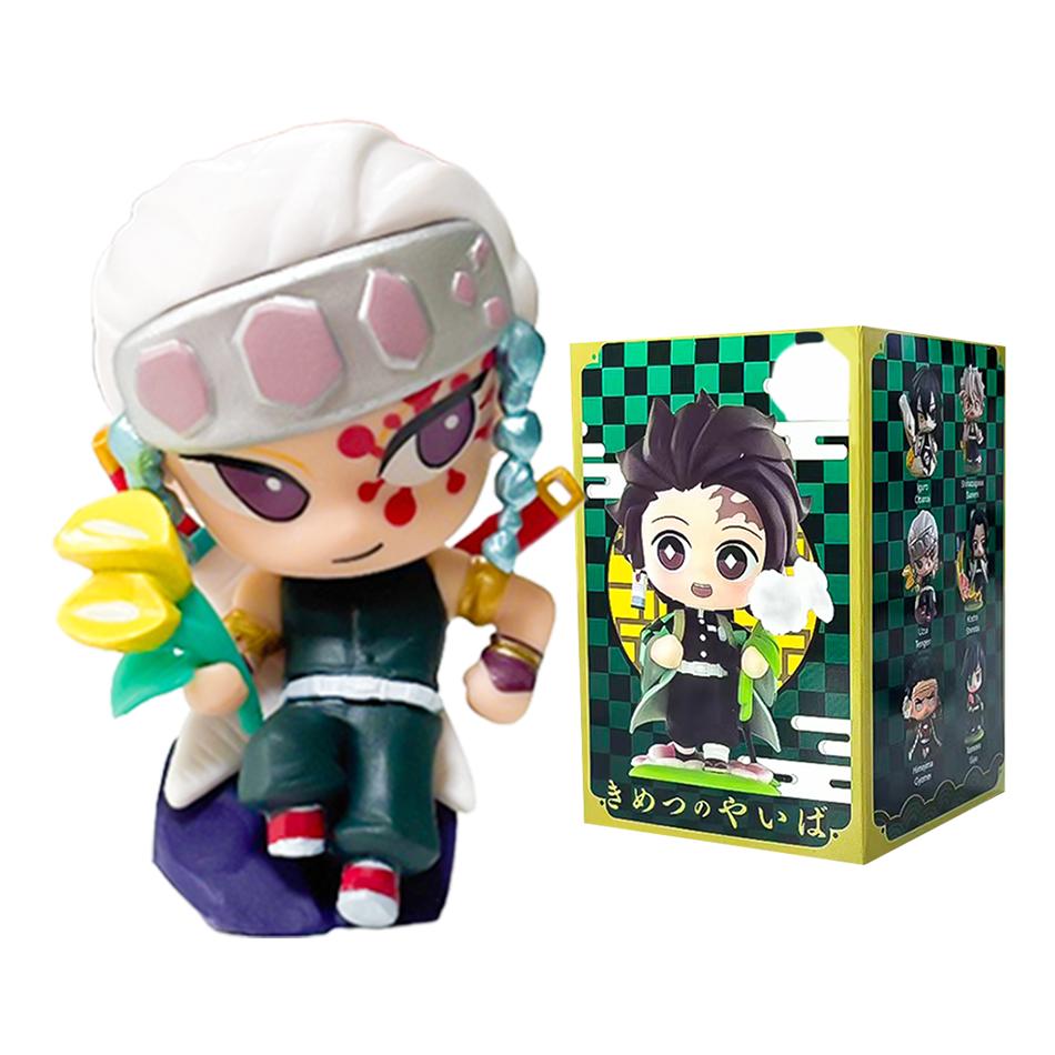 Demon Slayer Tanjiro Kamado Nezuko Anime Zeichentrickfigur Blindbox Kreative Personalisierte Statue Modell Ornament Überraschungsgeschenkbox
