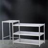 Stainless Steel 2-Tier Kitchen Stove Storage Rack - 120x40x80cm