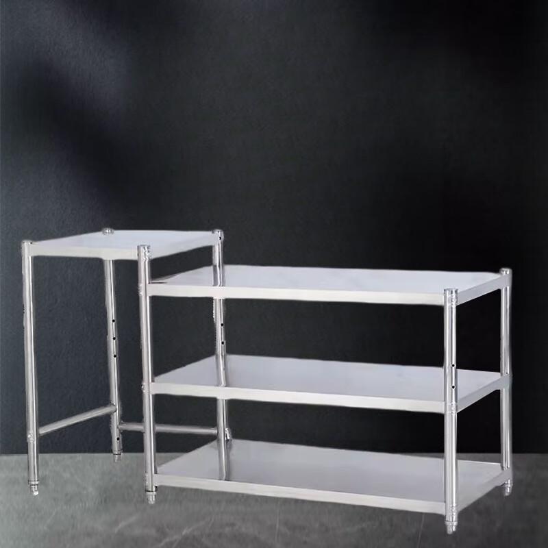 Stainless Steel 2-Tier Kitchen Stove Storage Rack - 120x40x80cm