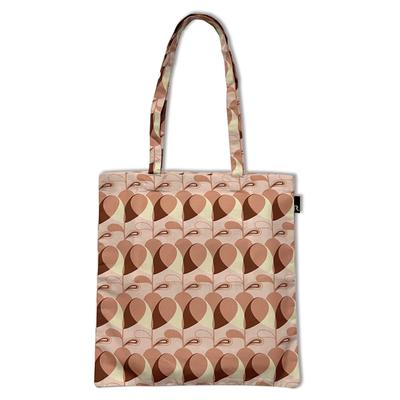 Gussetless Lightweight Knit Tote Bag RO Tall Flat Retro [Routeto] (Heart)