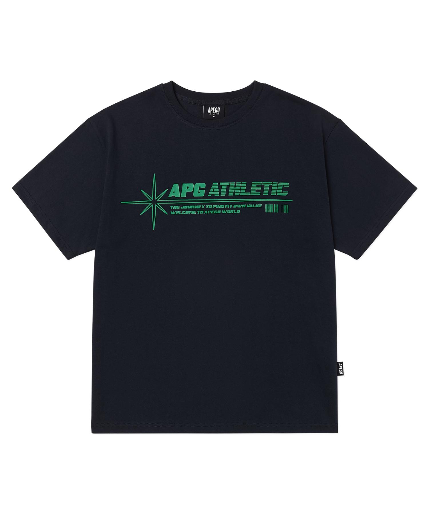 Apego Sports Energetic Oversized Short Sleeve T-Shirt Navy L(105-110)