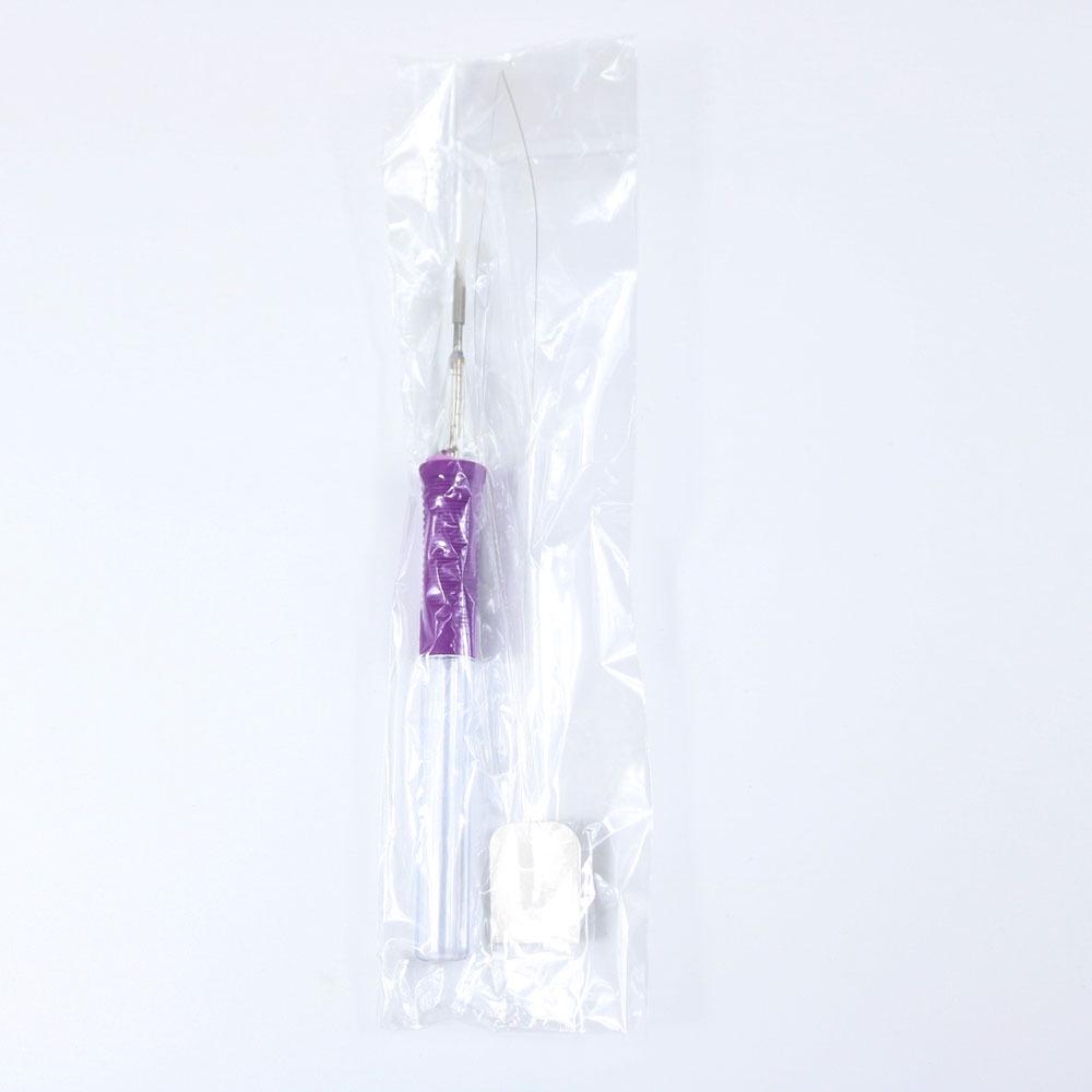 

Набор для русской волшебной вышивки пуансонной иглой - Включает японский инструмент Clover, подушечку для булавок и три иглы фиолетовый