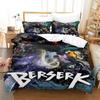 3D Print Anime Berserk Bedding Set Boys Girls Twin Queen Size Duvet Cover Pillowcase Bed Kids Adult Duvet 2/3pcs Duvet Cover