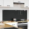 Kitchen Splashback 2 pcs Dark Grey 70 x 50 cm Tempered Glass