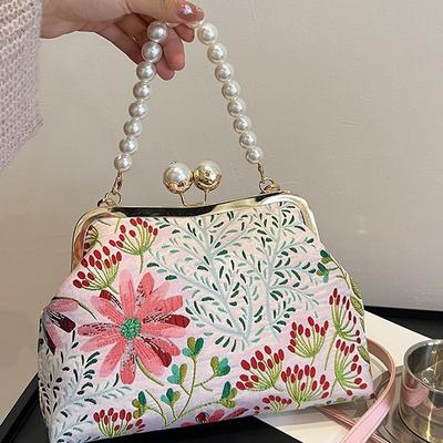 New Chinese Antique Bag Women's Fashion Elegant Handbag Women's Shoulder Bag Cheongsam Messenger Bag