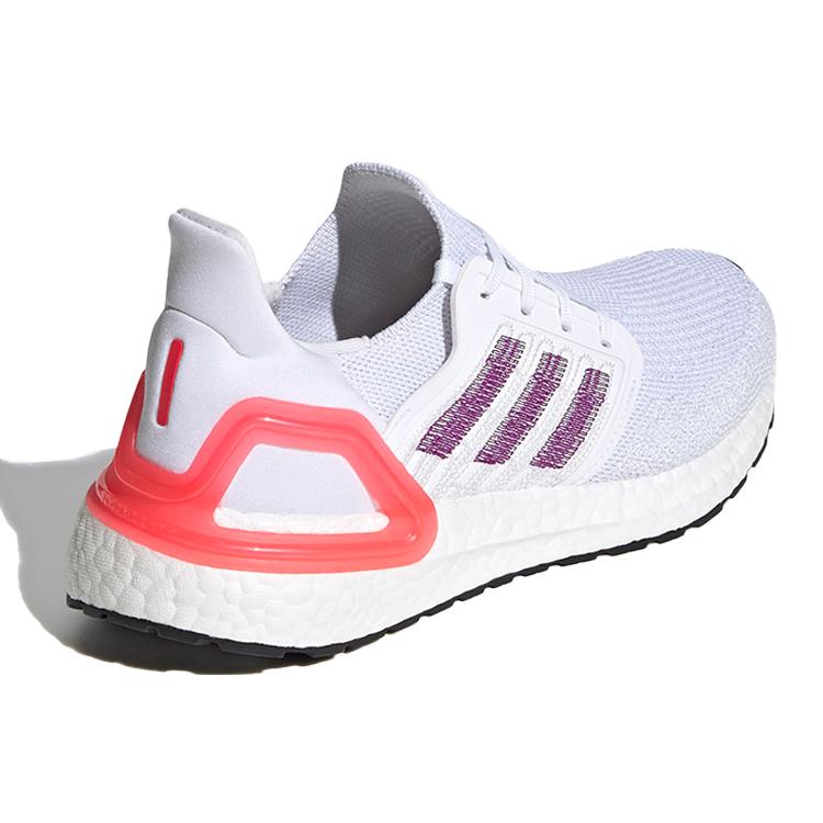 New Adidas UltraBoost 20 'White Shock Red' Women's EG0726