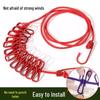 Portable Windproof Travel Clothesline for Indoor and Outdoor Use