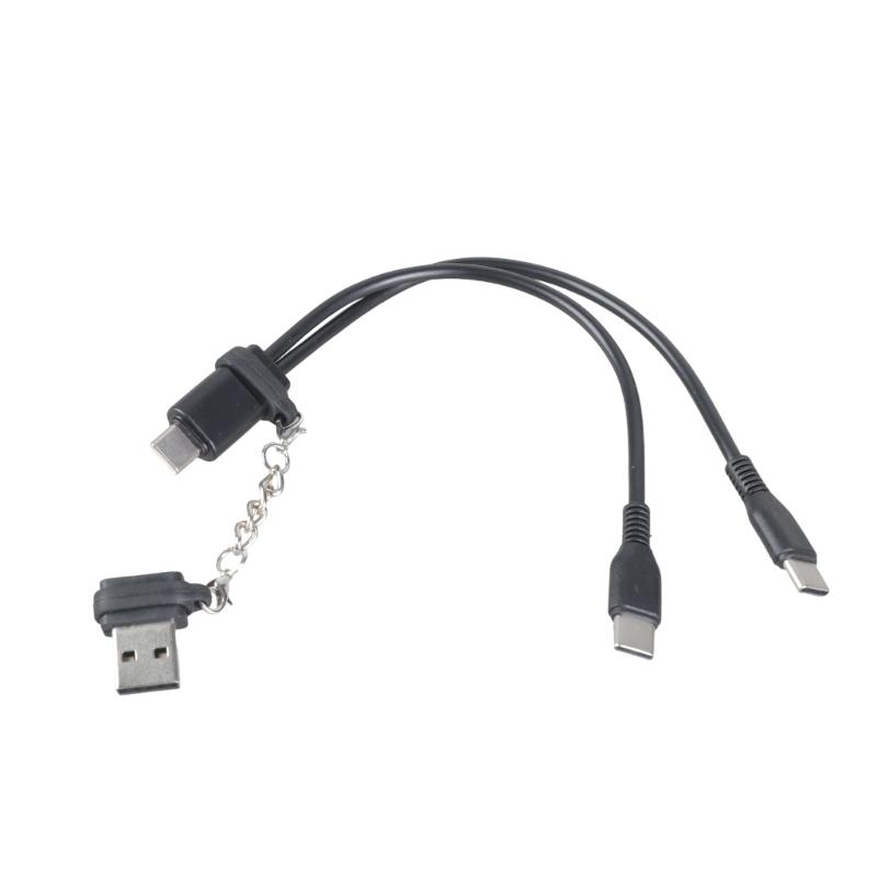 

Двойной USB-кабель CREATE для устройства, шнур питания 5 В для мобильного телефона, панели, игровых устройств, аксессуары для путешествий 1