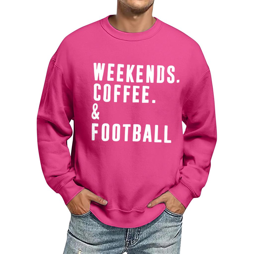 Men's Oversized Long Sleeve Crewneck Sweatshirt Casual Loose