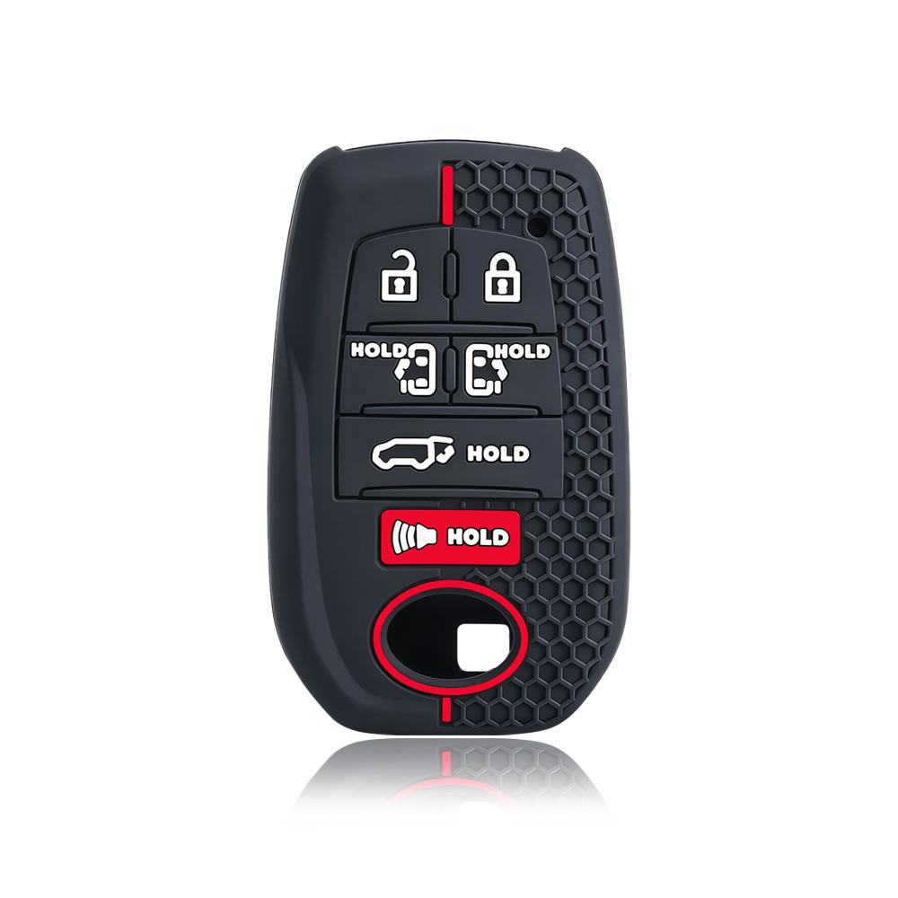 7 Buttons Silicone For Toyota Sienna Rav4 Venza Mirai Hybrid Vehicles Alphard Previa Voxy Car Remote Key Cover Case Accessories